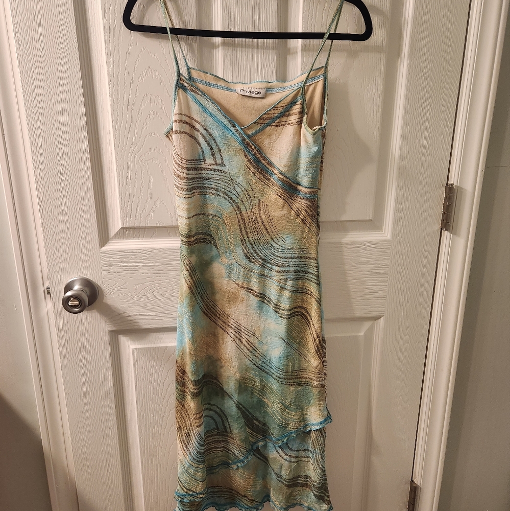 Spaghetti straps evening dress